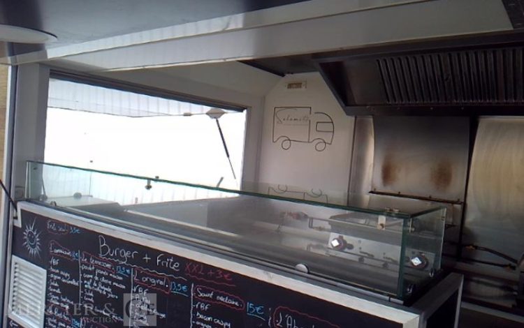 BW TRAILERS REMORQUE L 4200 FOOD TRUCK 2 ESSIEUX PTAC VERT GR-743-KD