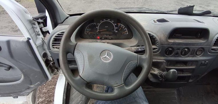 MERCEDES SPRINTER 411CDI 35 2.2D 109 CV  BENNE DOUBLE CABINE – DIESEL – AN 2003 BLANC GW-786-DH