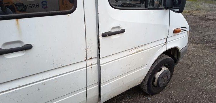 MERCEDES SPRINTER 411CDI 35 2.2D 109 CV  BENNE DOUBLE CABINE – DIESEL – AN 2003 BLANC GW-786-DH