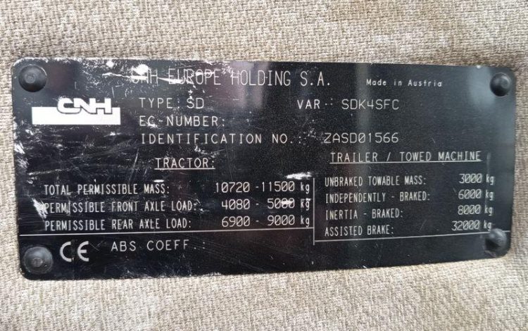 CASE TRACTEUR AGRICOLE IH CVX 195 DIESEL – 9400 HEURES – ANNEE 2010  GX-285-FV