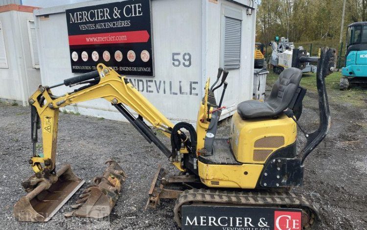 YANMAR MICROPELLE SV08-1A(S) A VOIE VARIABLE SUR CHENILLES DIESEL 1T – 1175 H – AN 2020  JAH918