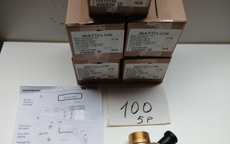 autre Lot de 5 Vanne de réglage Watt Löw , Male Threda G11/2&Prime; Dimensions DN32   88