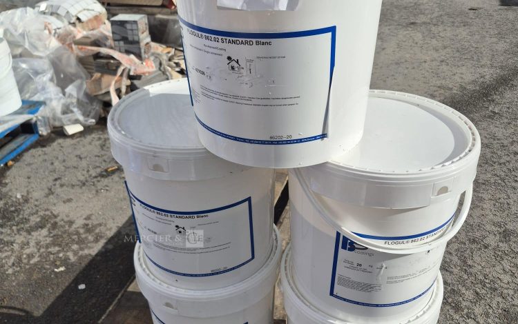 autre Lot de 5 Seaux de revêtement FLOGUL® 862.02 STANDARD Blanc  marque RS Coatings.  89