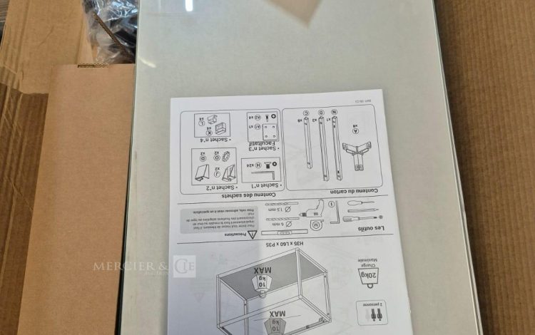 autre Lot de 4 étagères murales métalliques de  60cm , marque OSKAB  91