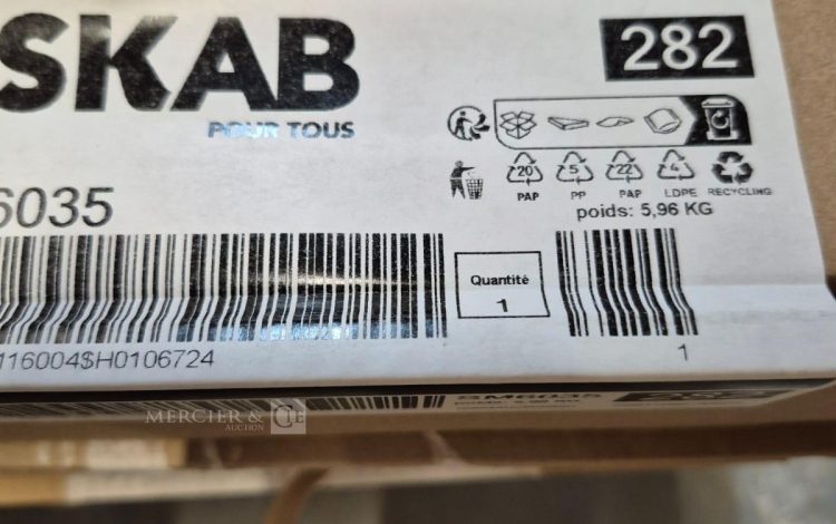 autre Lot de 4 étagères murales métalliques de  60cm , marque OSKAB  91