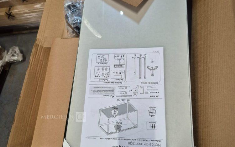 autre Lot de 4 étagères murales métalliques de  60cm , marque OSKAB  92