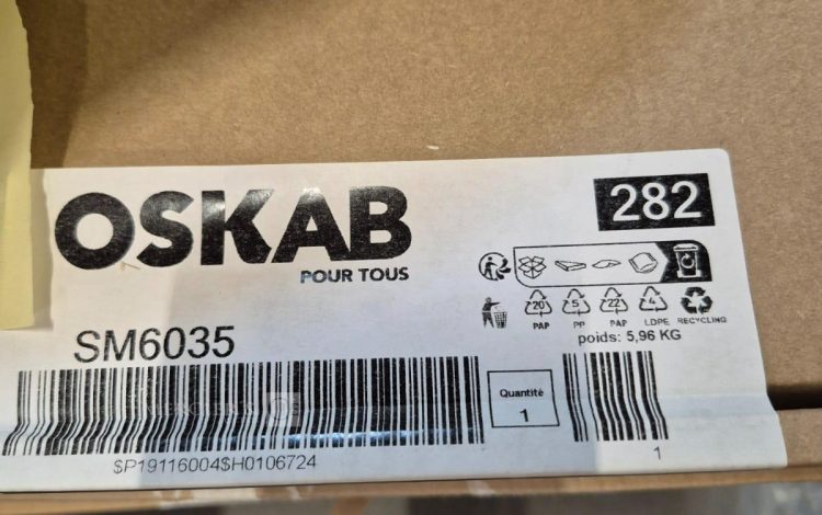 autre Lot de 4 étagères murales métalliques de  60cm , marque OSKAB  92