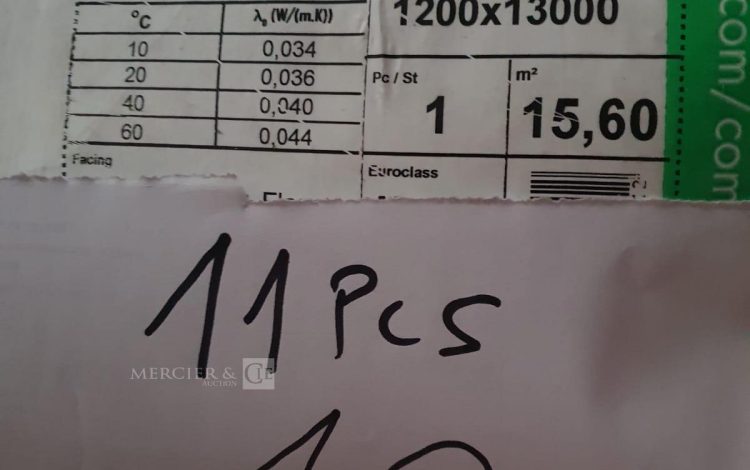 autre Lot de 11 rouleaux disolant thermo-acoustique  Épaisseur 25 mm  9