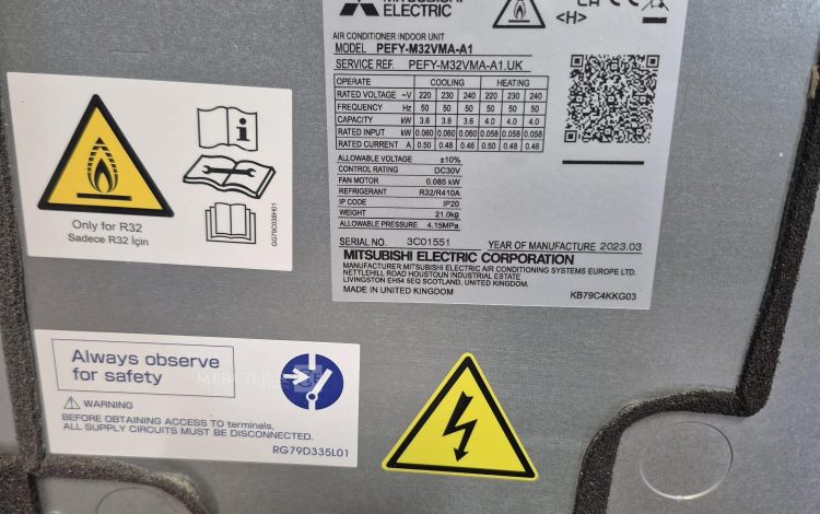 autre Lot de 2 Unité intérieure de climatisation Mitsubishi Electric  modèle PEFY-M32  103