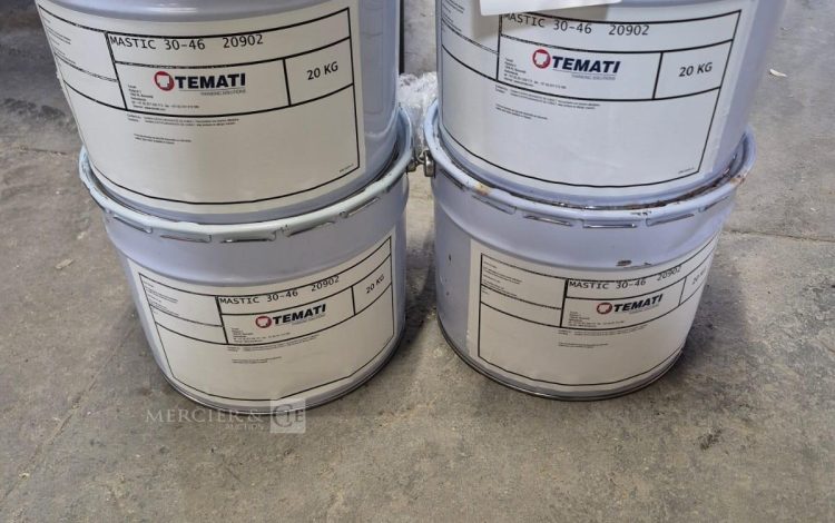 autre Lot comprenant 4 seaux de mastic industriel TEMATI Mastic 30-46, conditionnés en  109