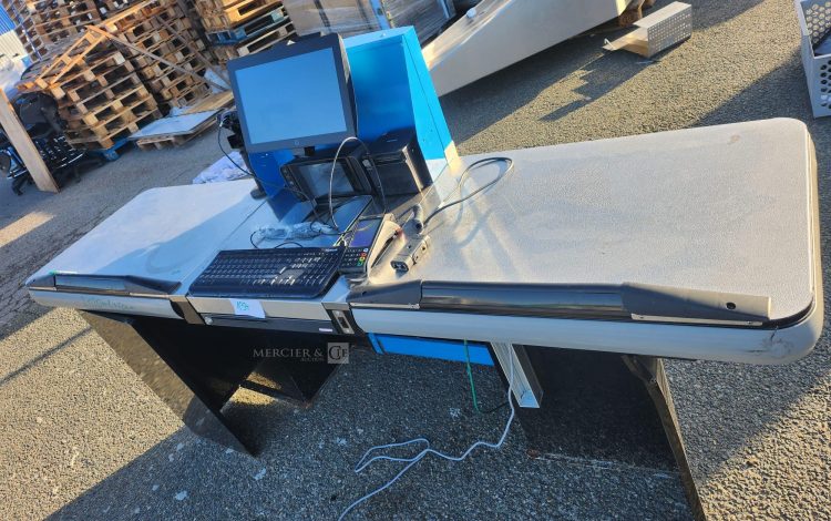 autre Comptoir de caisse COP avec tapis convoyeur, poste informatique complet (écran,  123