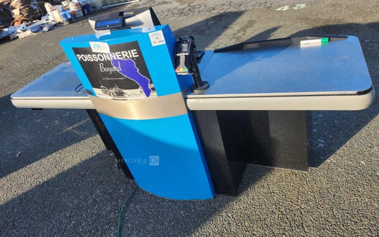 autre Comptoir de caisse COP avec tapis convoyeur, poste informatique complet (écran,  123