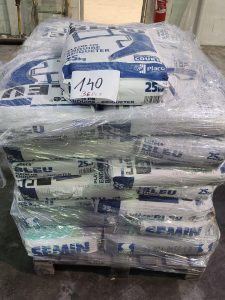 autre Lot de 36 sac de plâtre fin , pour enduire briqueter 25kg , marque Lutèce Bleu  126