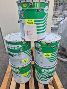 autre Lot de 5 sceaux de revêtement semi-épais souple acrylique-polysiloxane , ton pie  12