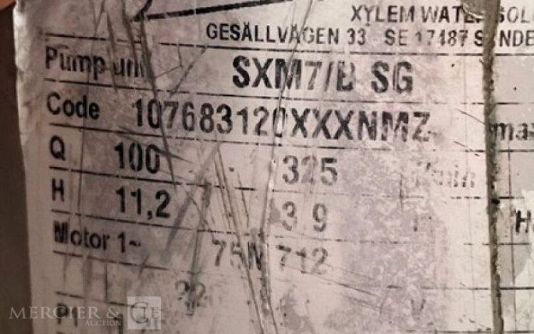 FLYGT SXM7/B SG  POM010559