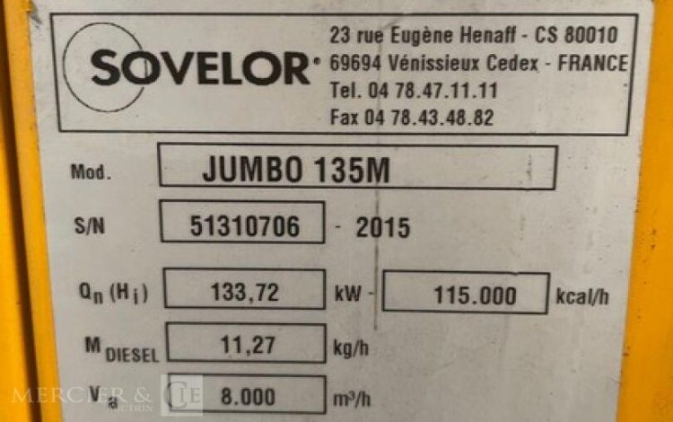 SOVELOR JUMBO 135M  CID010035