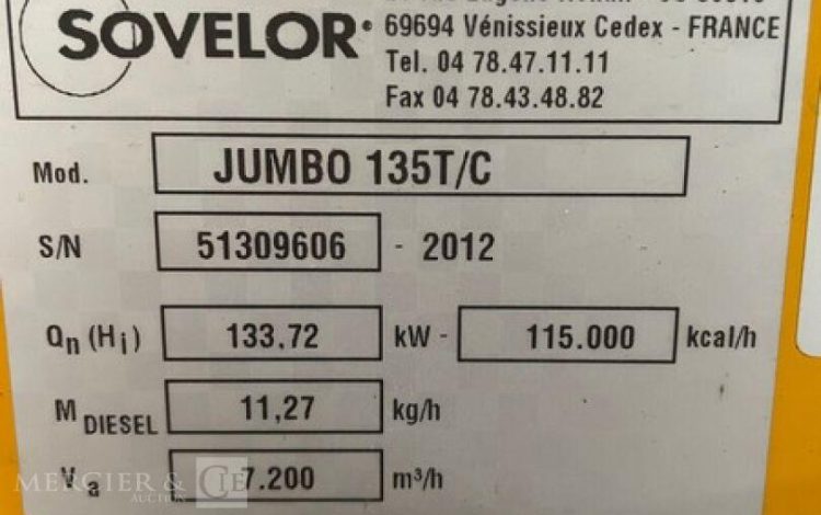 SOVELOR JUMBO 135T/C  CID010024