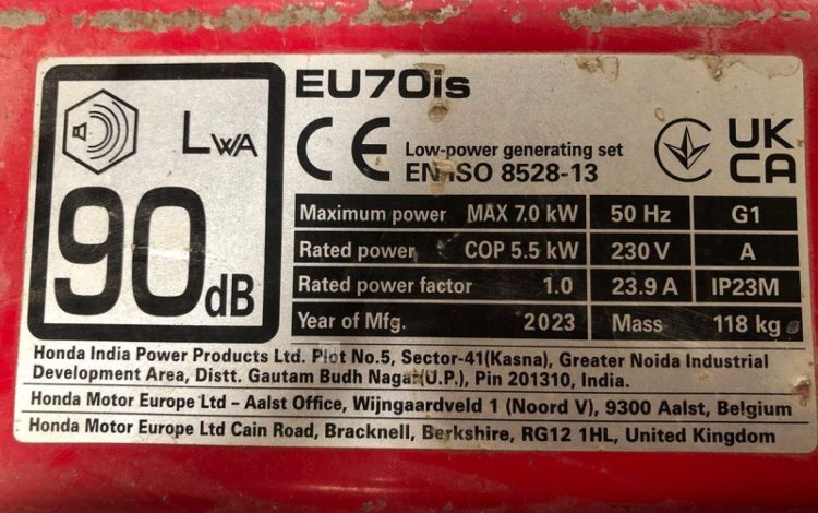 HONDA EU70IS  GRO010696