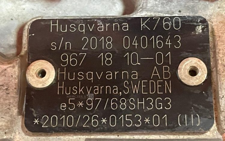 HUSQVARNA K760  TRO013529