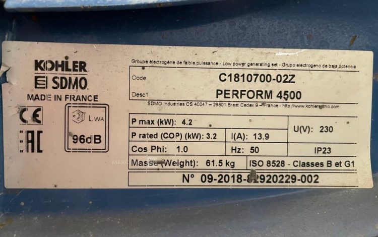 SDMO PERFORM 4500  GRO010828