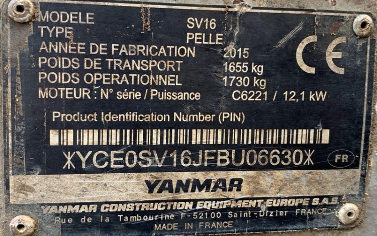 YANMAR SV16  207336