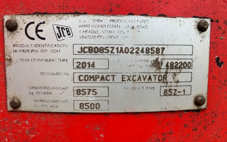 JCB 85 Z-1  H509G019