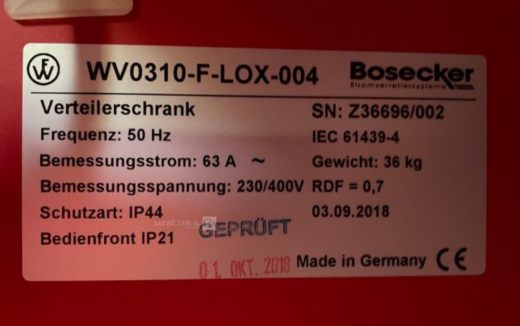 BOSECKER WV0310-F  4MAM32026