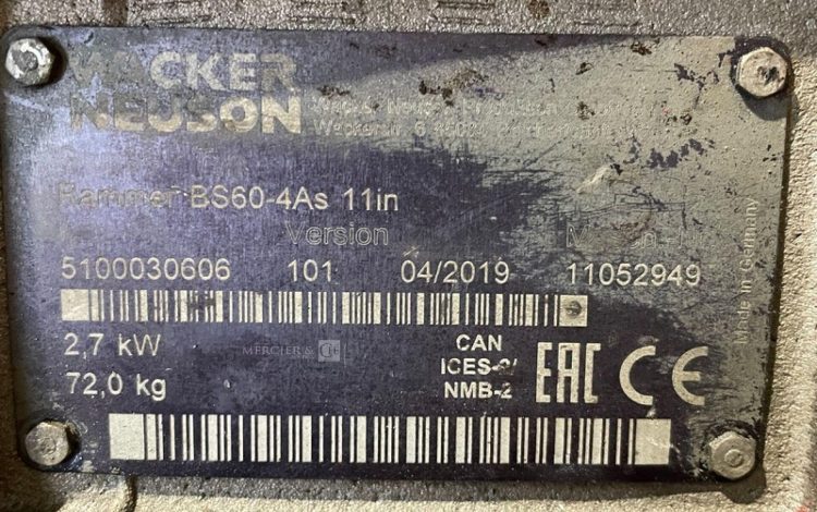 WACKER NEUSON BS60-4AS  14MAM32026