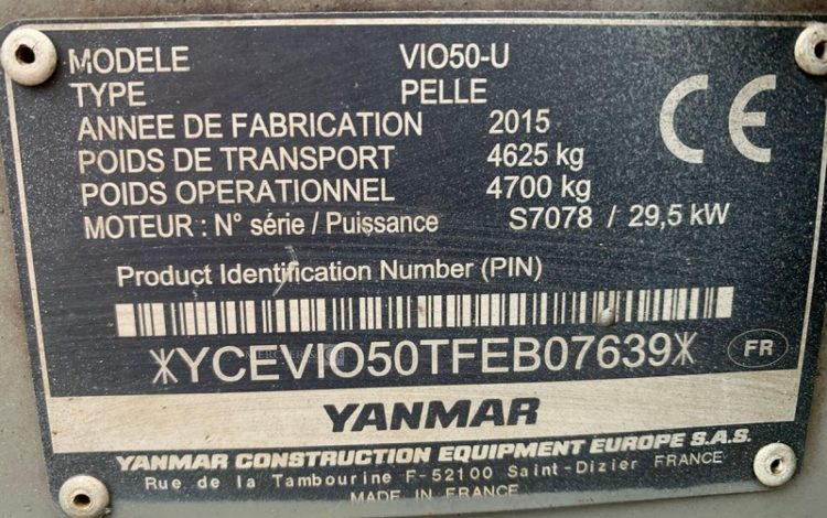 YANMAR VIO50-U  210633
