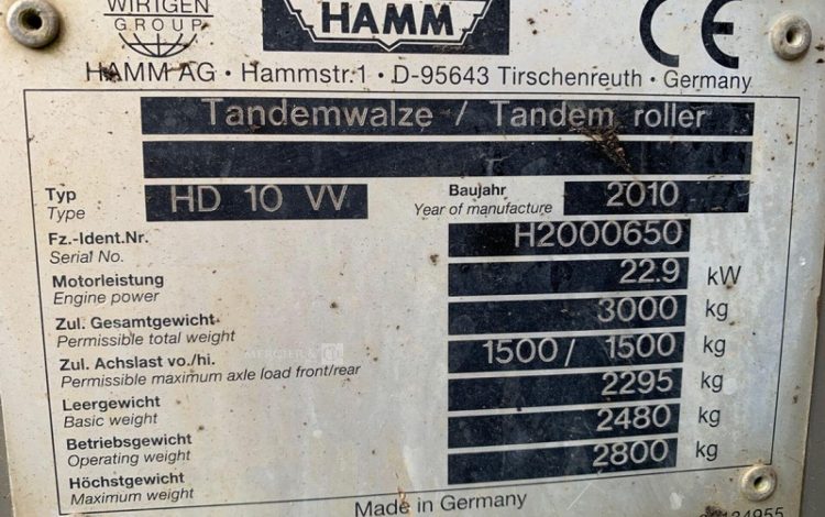 HAMM HD 10VV  24102245