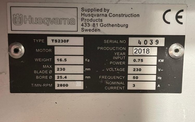 HUSQVARNA TS230F  26MAM32026