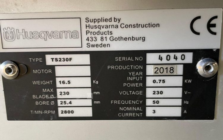 HUSQVARNA TS230F  26MAM32026