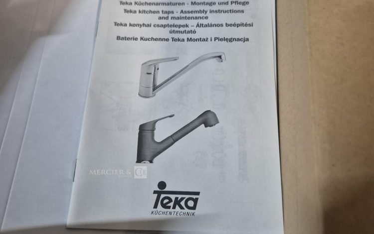 autre Lot de 3 Robinets mitigeur de cuisine au design moderne, finition chromée brilla  171