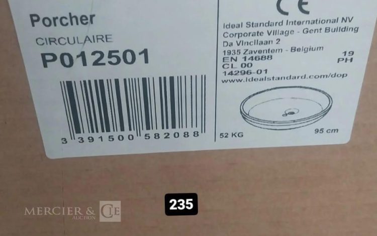 autre Lavabo circulaire diamètre 95cm, avec pied, de la marque Ideal Standard  225