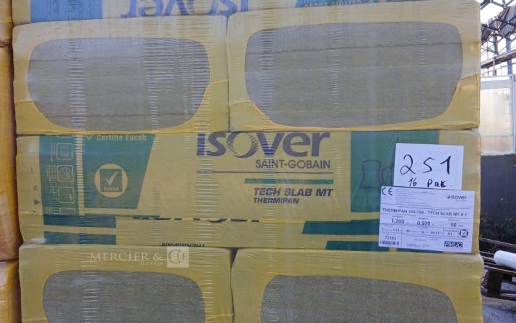 autre Lot de 16 pack de laine Thermipan 343-700 Tech SLAB MT 5.1 marque ISOVER  240