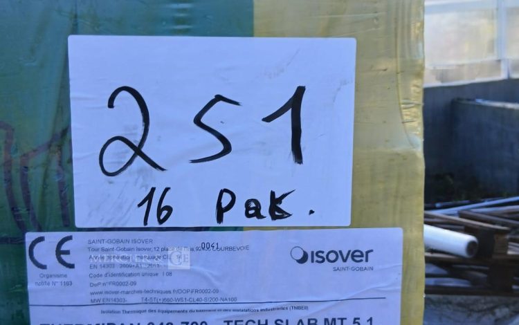 autre Lot de 16 pack de laine Thermipan 343-700 Tech SLAB MT 5.1 marque ISOVER  240