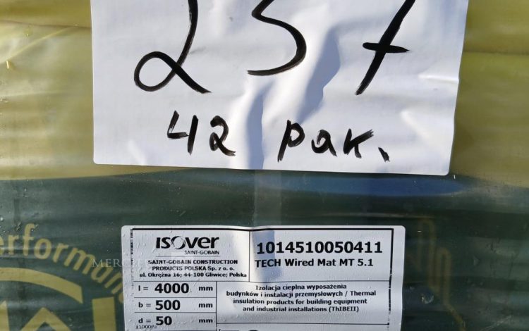 autre Lot de 42 pack de laine L=4000mm , b=500mm , d=50mm marque ISOVER  246