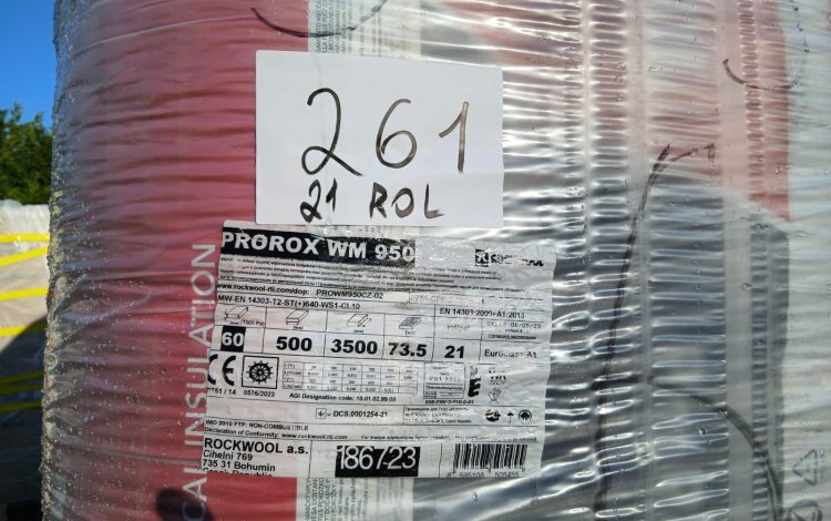 autre Lot de 21 rouleaux de nappe en laine de roche PROROX WM 950 marque ROCKWOOL  250