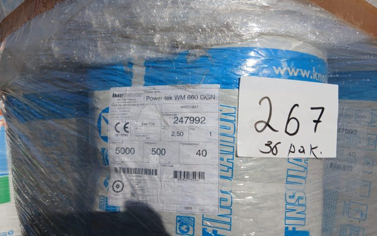 autre Lot de 36 pack de nappe laine de roche Power-teK WM 660 GGN marque KNAUF  256