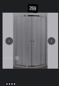 autre Lot de 2 parois de douche , quart de rond Sérénité de 80x80cm , hauteur 190cm ma  258