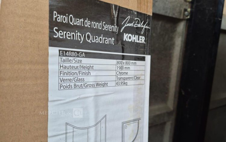 autre Lot de 2 parois de douche , quart de rond Sérénité de 80x80cm , hauteur 190cm ma  258