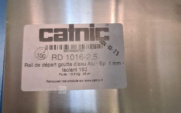 autre Lot de 100 rails de départ goutte d&rsquo;eau alu ep. 1mm , isolant 160 marque CATNIC  259