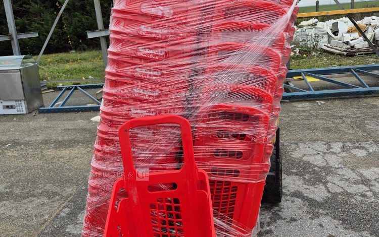 autre Lot de 40 paniers à roulettes SHOPROLL , 65L dimensions : 390x540xh875mm  282