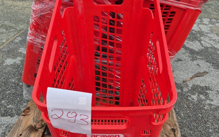 autre Lot de 40 paniers à roulettes SHOPROLL , 65L dimensions : 390x540xh875mm  282