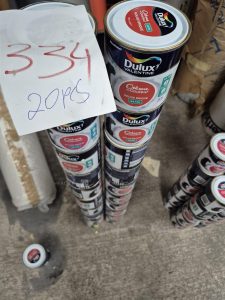 autre Lot de 20 pots Peinture Dulux Valentine  Crème de Couleur, teinte Rouge Brique,  321