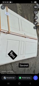 autre Lot de 4 portes intérieures blanches, au design classique et élégant.  333