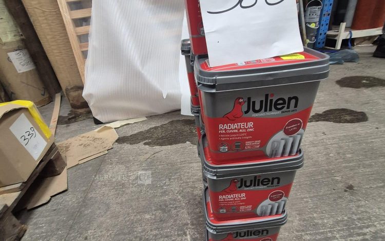 autre Lot de 13 Peinture Julien Radiateur spéciale métaux (fer, cuivre, aluminium, zin  357