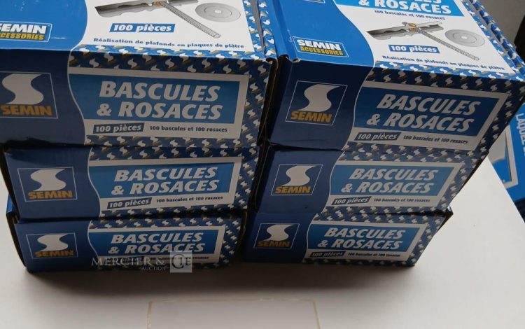 autre Lot de 6 boites de bascules rosaces , marque SEMIN  370