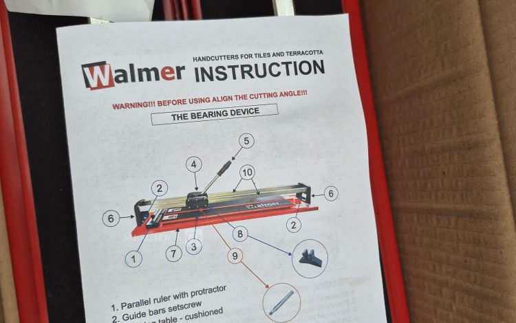 autre Lot de 2 Coupe-carrelage manuel Walmer, modèle MGZ, avec rail de guidage et syst  374