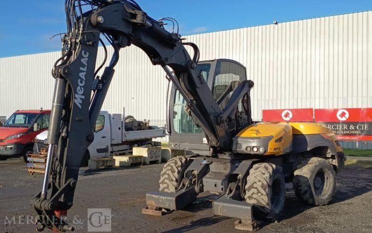 MECALAC PELLE SUR PNEUS 12MTX A VOLEE VARIABLE DIESEL 9,7T – 8087 HEURES – ANNEE 2020  47 124